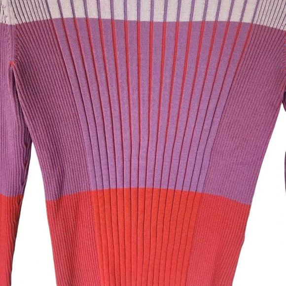 Banana Republic Color-Blocked Sweater Small Multicolor Crew Neck Long Sleeve - Picture 9 of 10